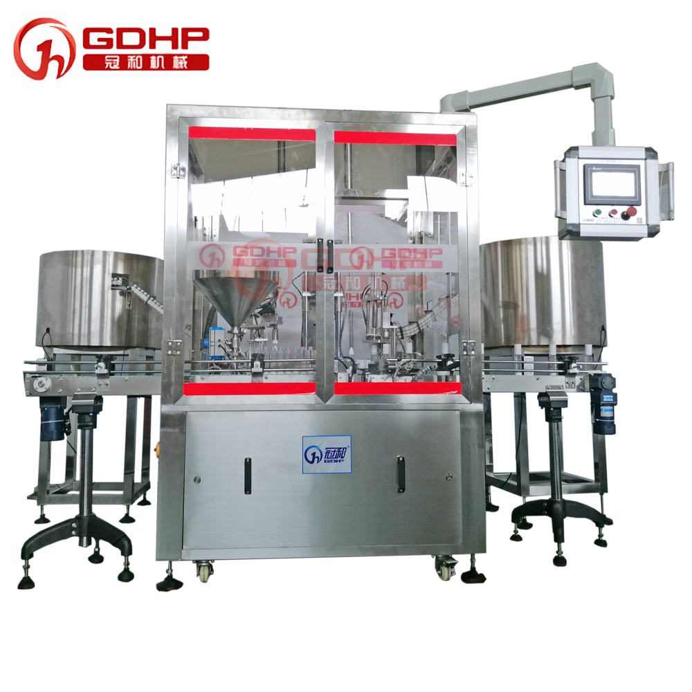 全自動(dòng)凝膠灌裝旋蓋一體機(jī)